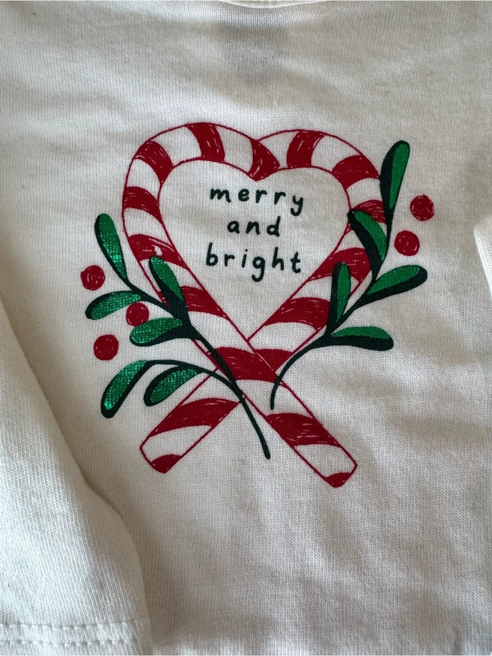Carter's Merry & Bright Christmas Candy Cane Girls 2-pc Pant Set NWT 3M